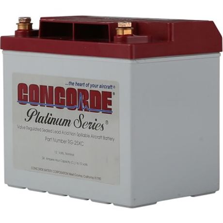 CONCORDE RG-25XC PLATINUM AIRCRAFT BATTERY